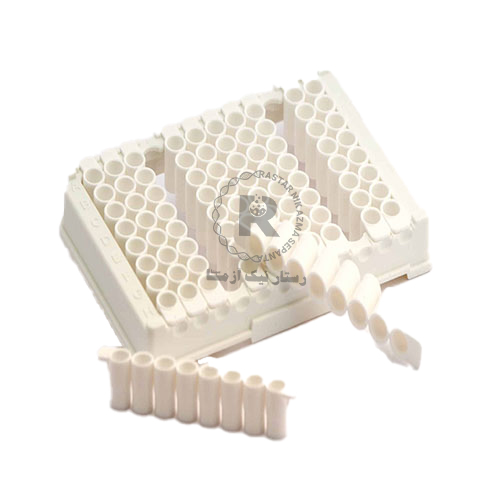 پلیت الایزا 96 خانه  سفید استریپ 8 عددی  SPL کد31796