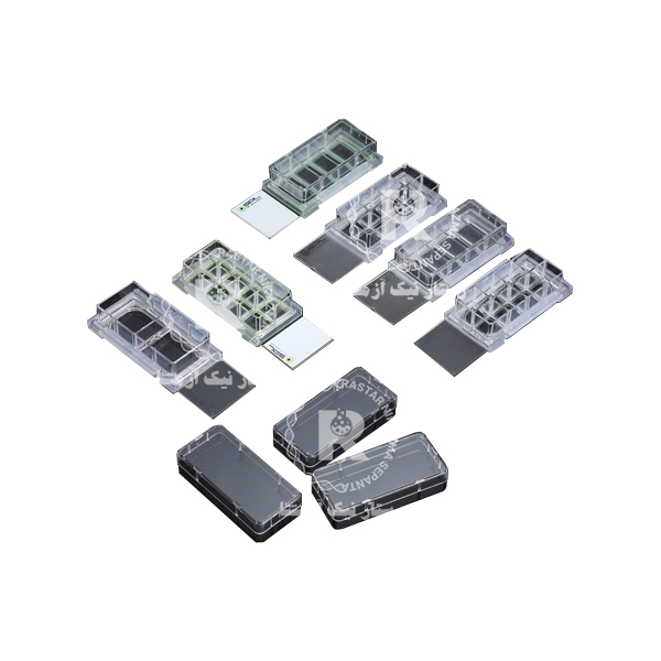 چمبر اسلاید 8 خانه نچسب جنس کف (GLASS) استریل SPL کد 30108