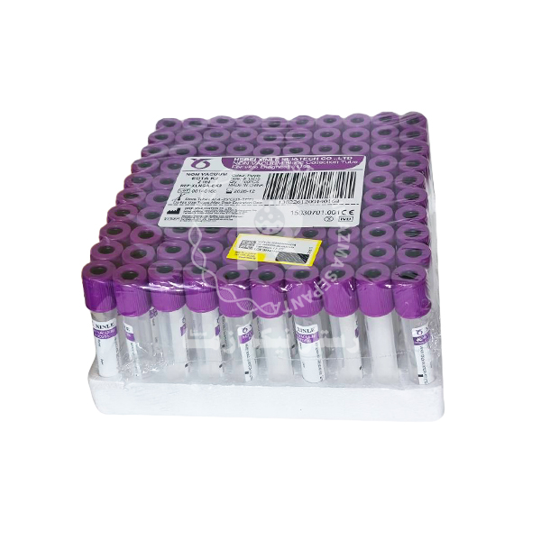 0-XINLE-لوله هماتولوژي K2 EDTA بدون وكيوم(13*75)2ml
